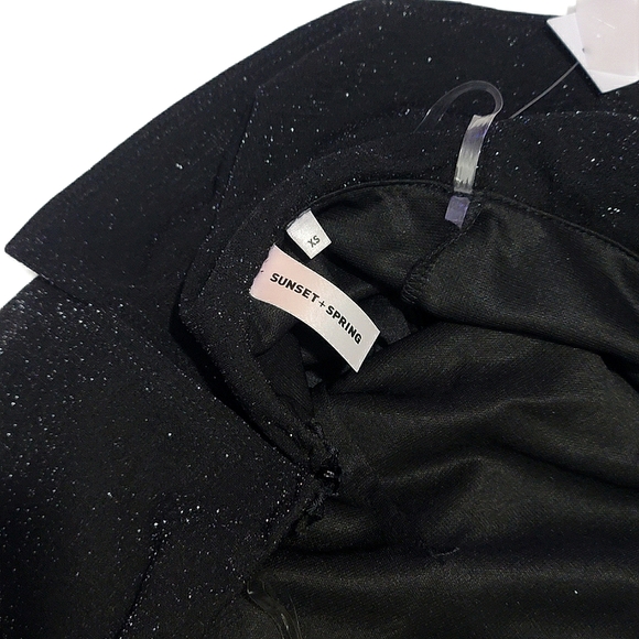 Sunset & Spring Black Metallic Strapless Jumpsuit - Picture 4 of 6